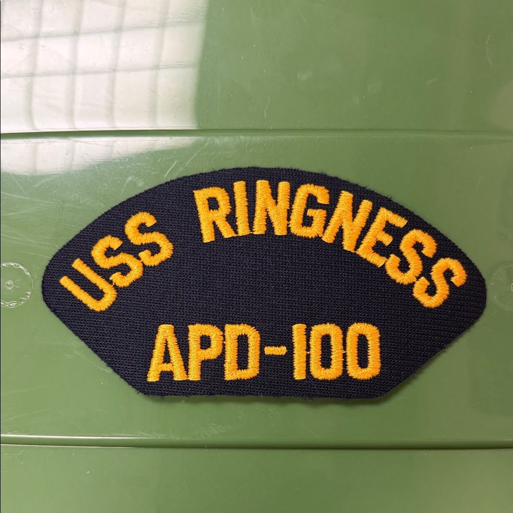 USS Ringness APD-100 embroidered naval Patch